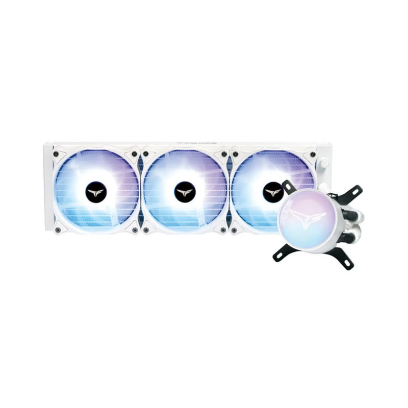 Team Group Siren GD360E All-in-One ARGB CPU Liquid Cooler - White - مبرد